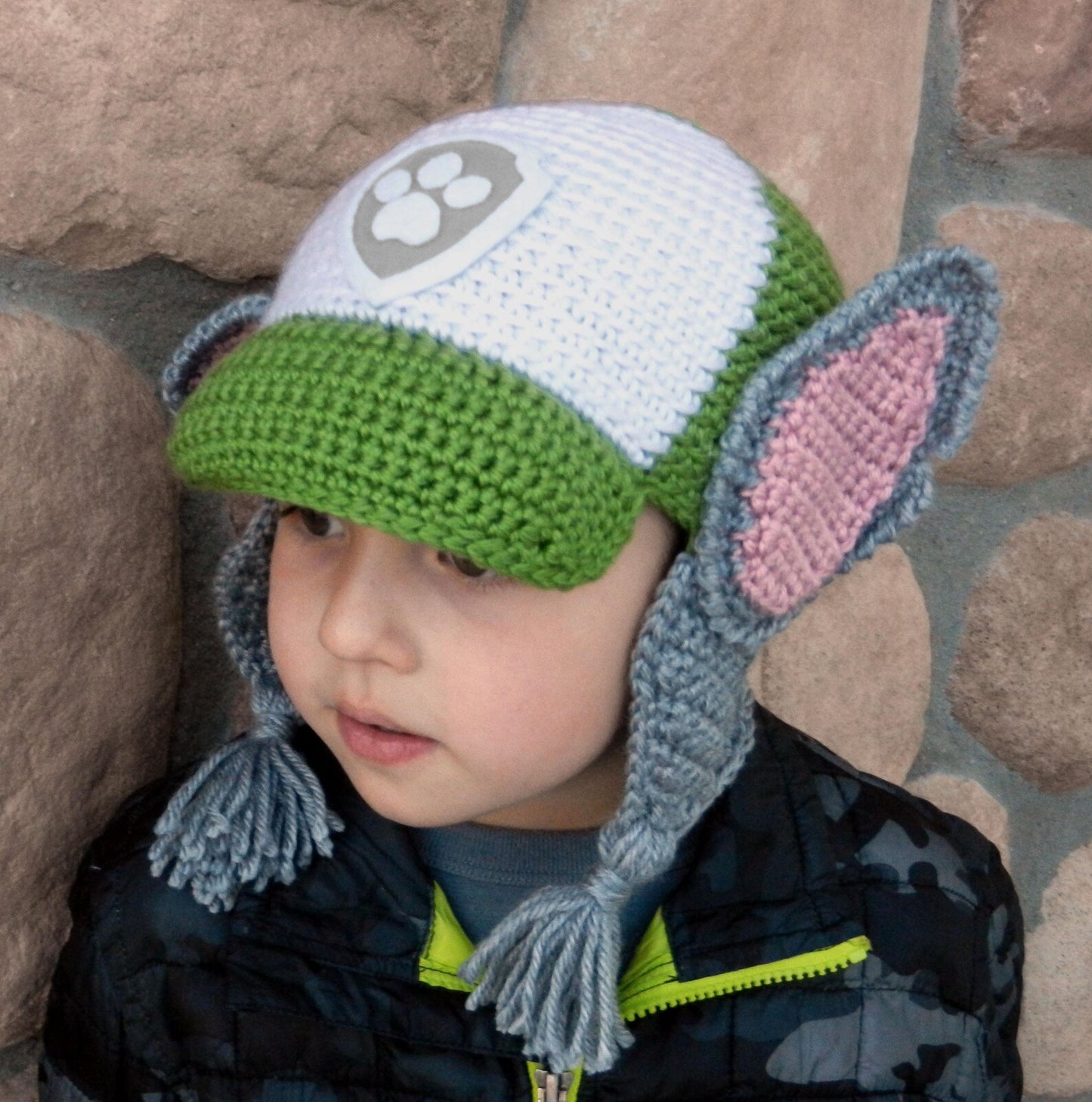 Recycle Rescue Dog Crochet Hat Pattern
