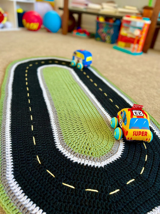 RaceTrack Play Mat Rug Crochet Pattern