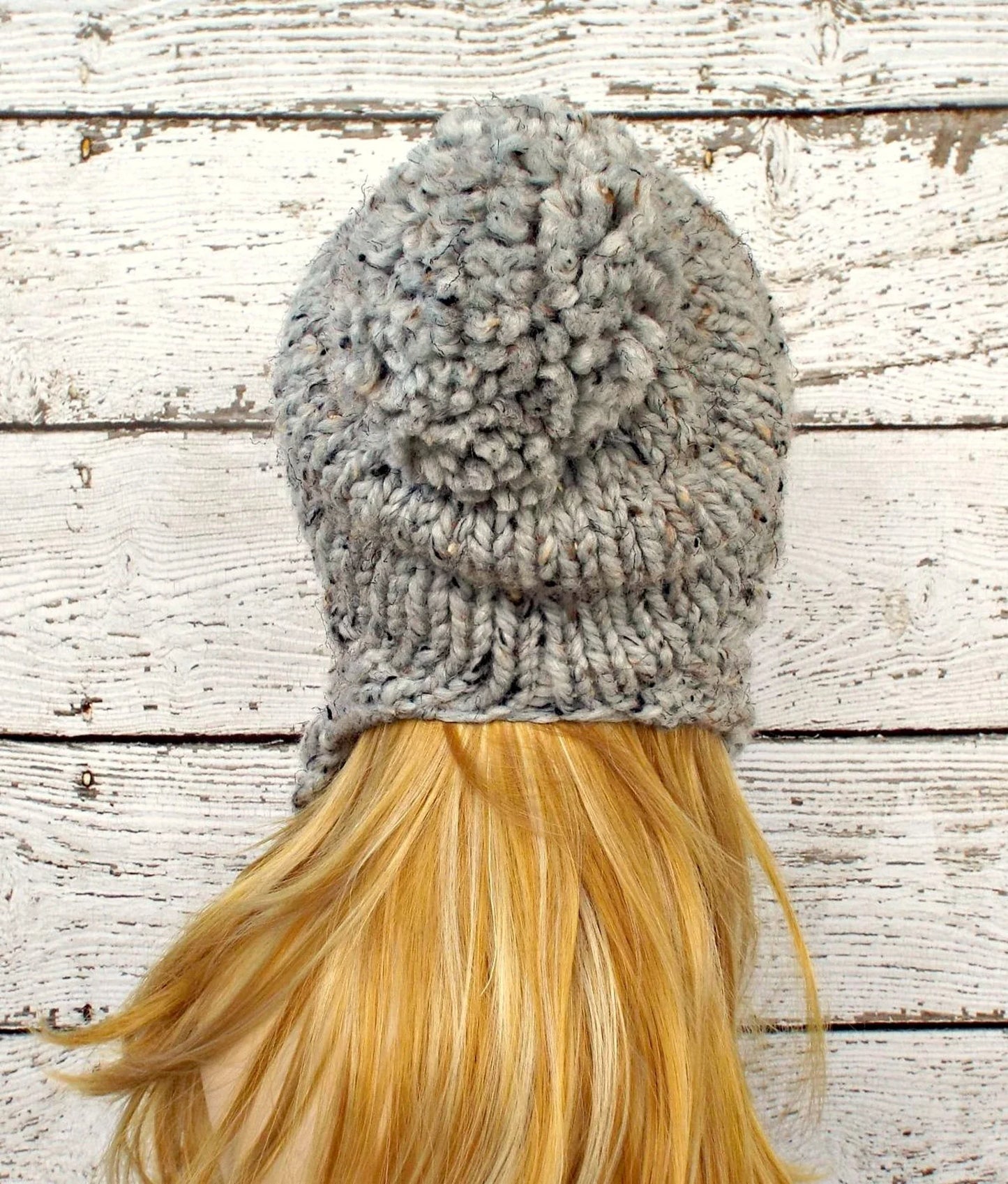 Easy Slouchy Beanie Knitting Pattern