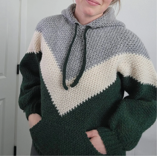 Sweater with Hood Crochet Pattern
