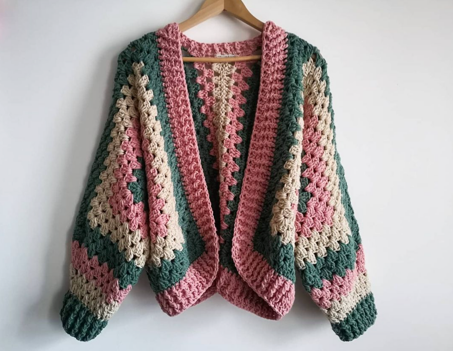 Crochet Granny Hexagon Cardigan Pattern