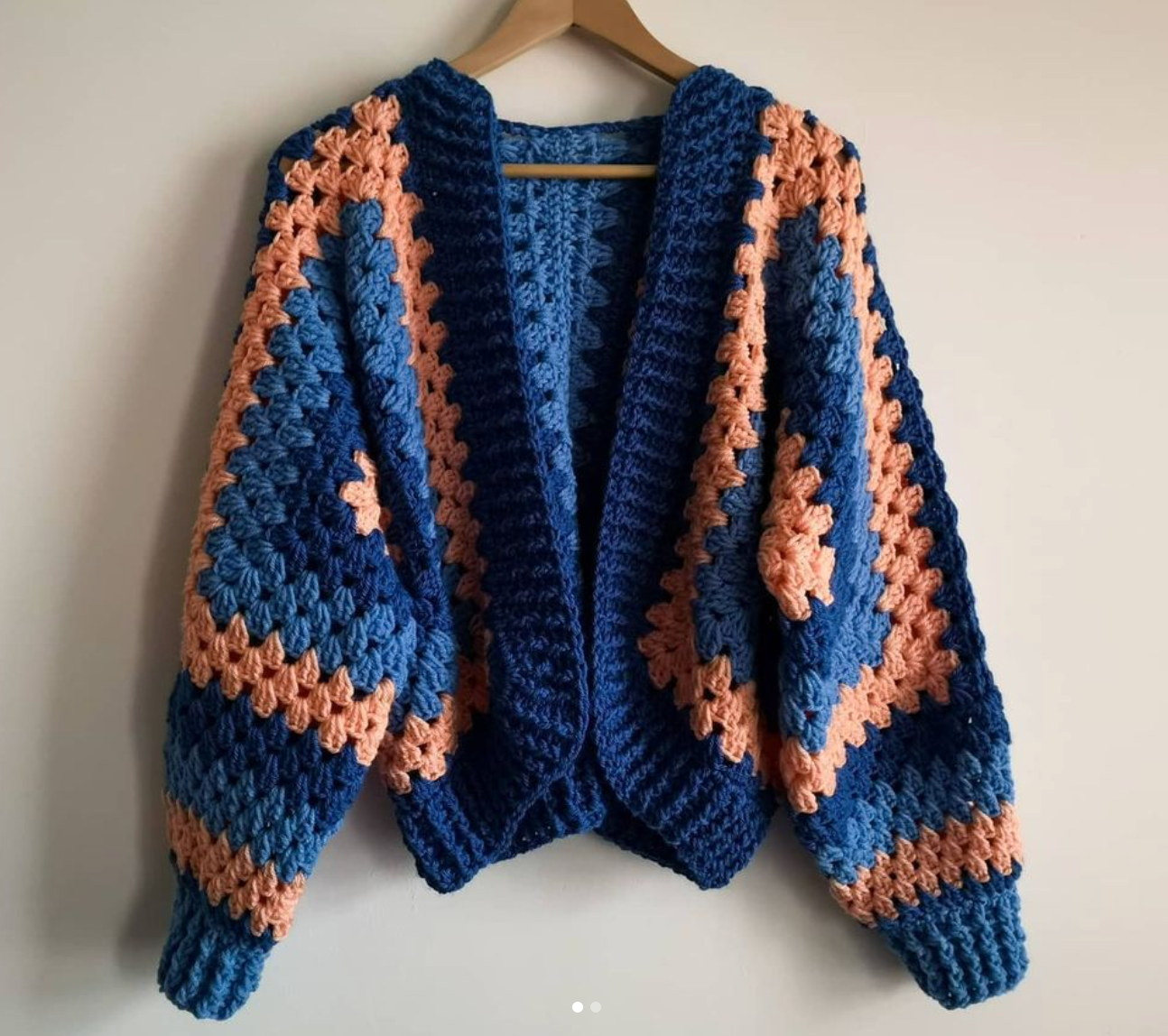 Crochet Granny Hexagon Cardigan Pattern