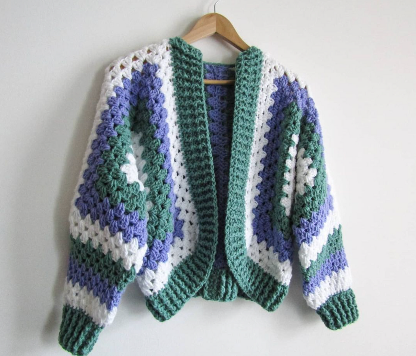 Crochet Granny Hexagon Cardigan Pattern