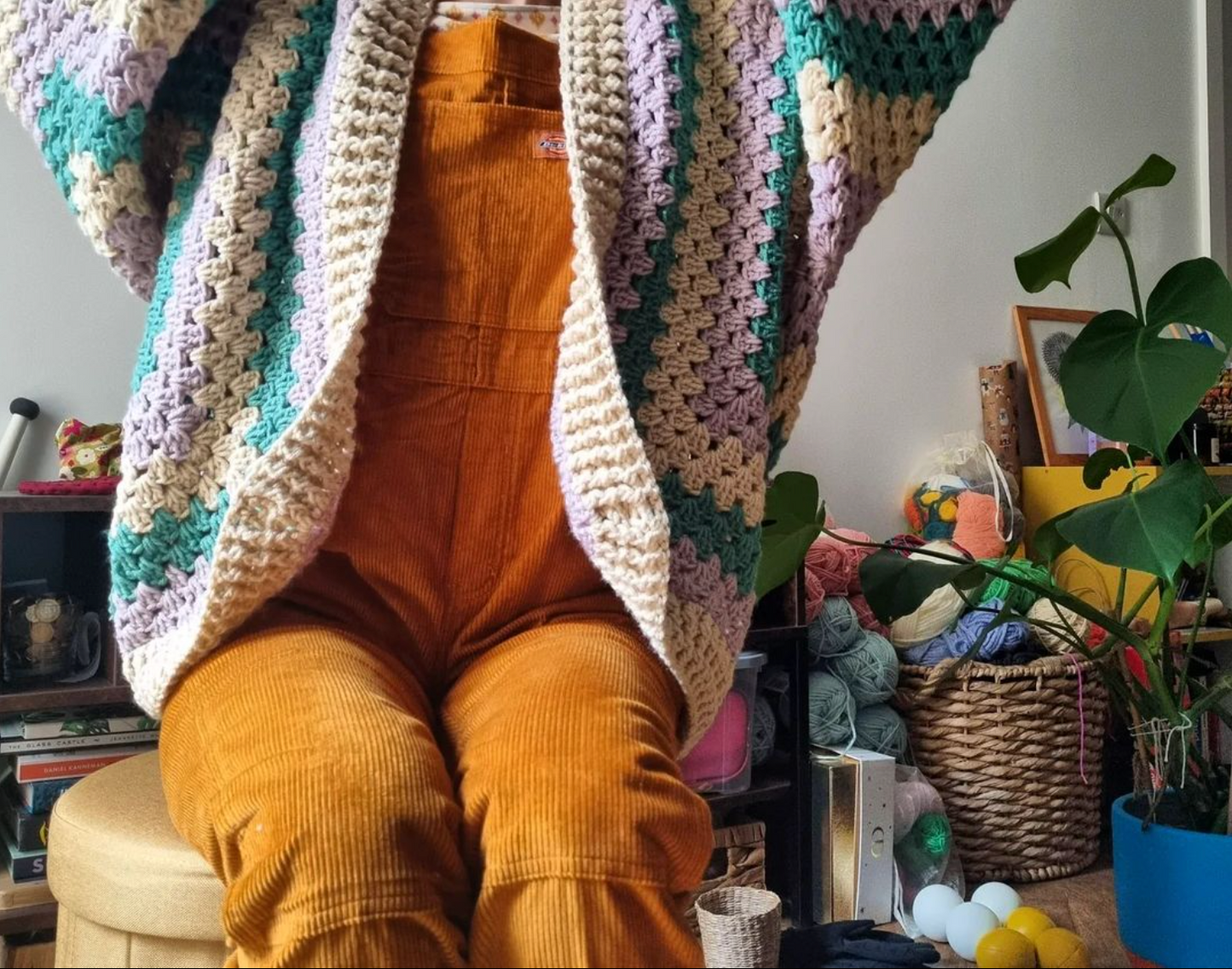 Crochet Granny Hexagon Cardigan Pattern