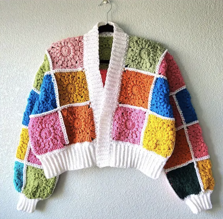 Sunburst Granny Square Crochet Pattern