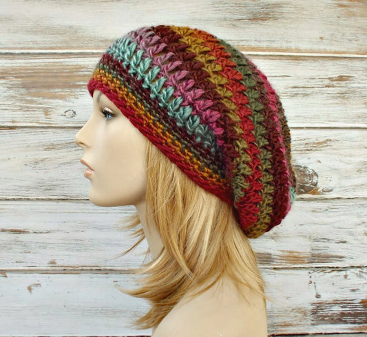 Slouchy Beanie Hat Crochet Pattern
