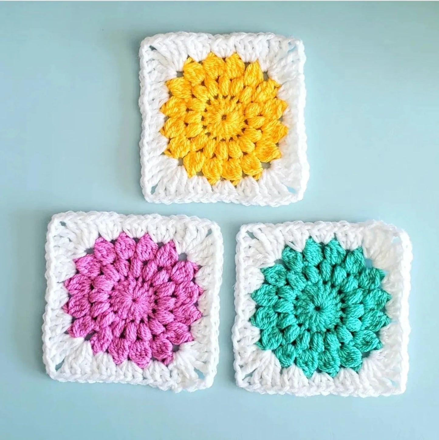 Sunburst Granny Square Crochet Pattern