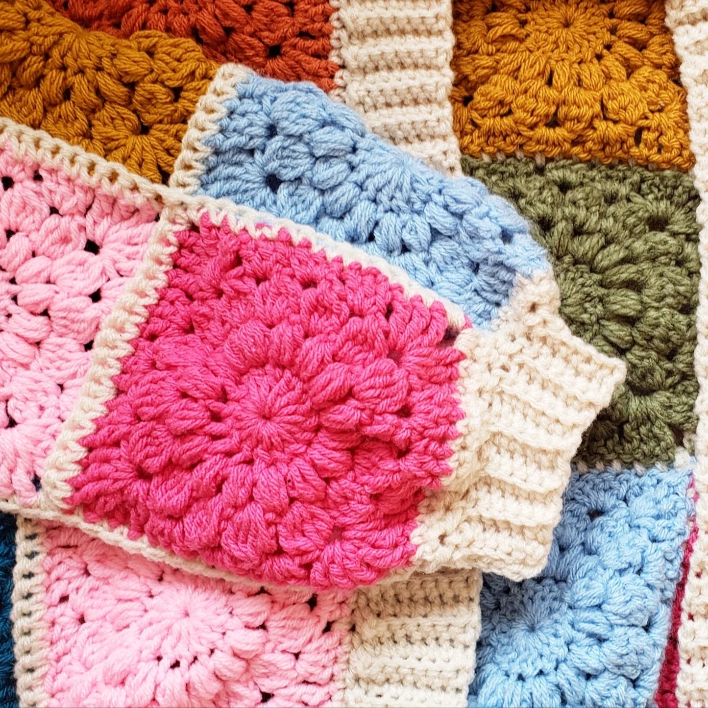 Sunburst Granny Square Crochet Pattern