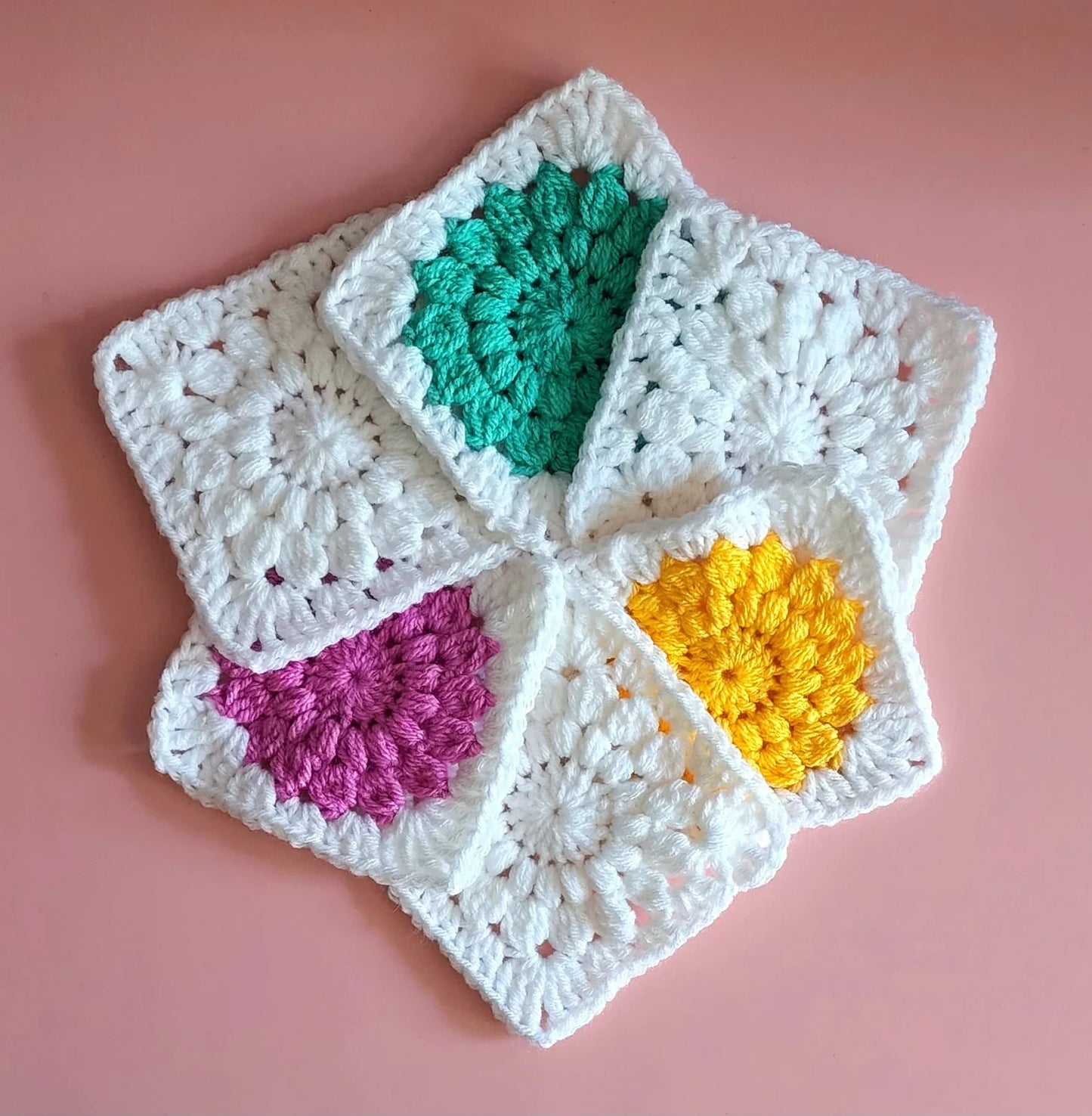 Sunburst Granny Square Crochet Pattern