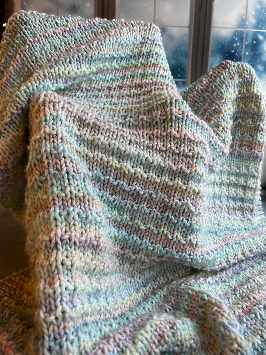 Tiny Kisses Baby Blanket Knitting Pattern