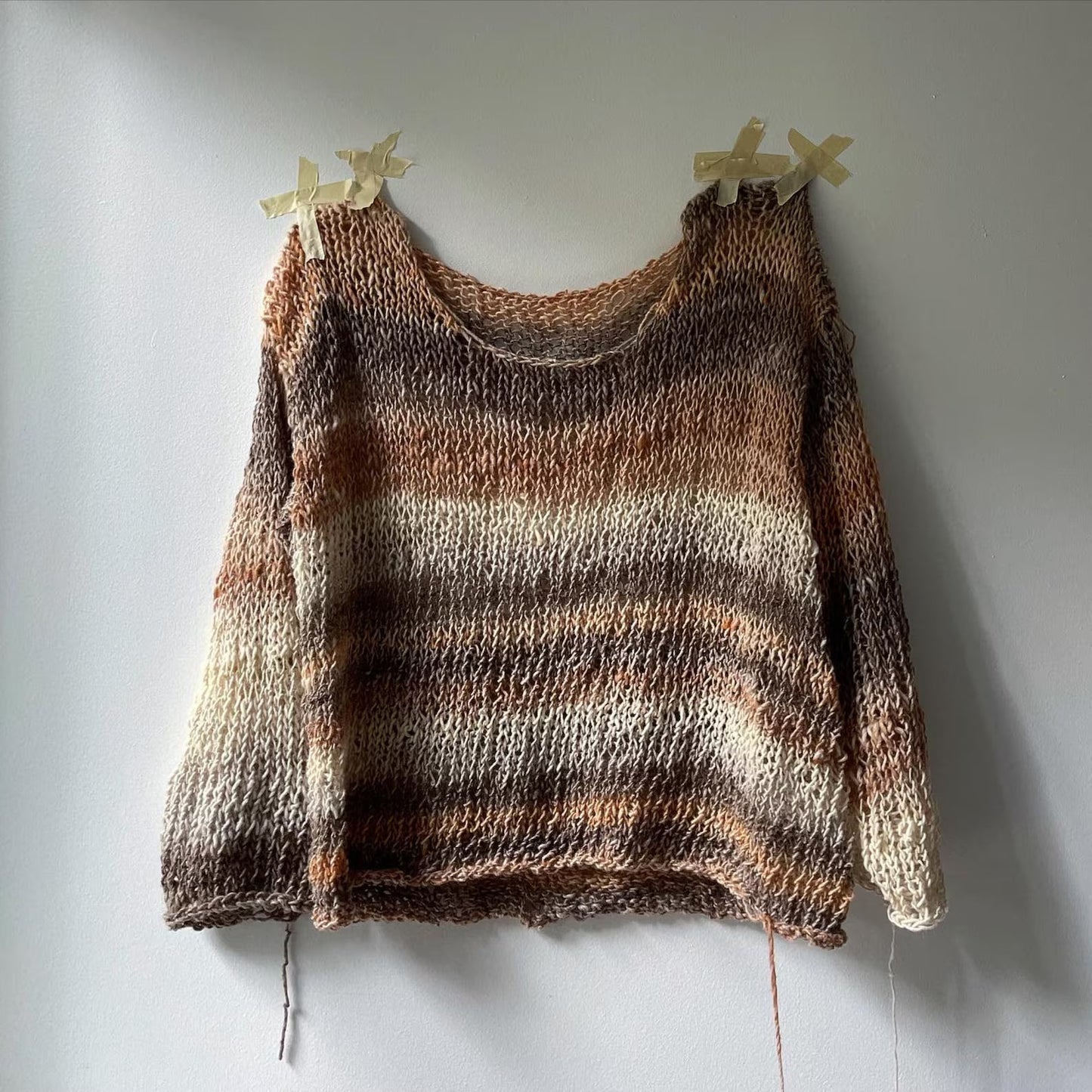 Basic Open Knit Sweater Knitting Pattern