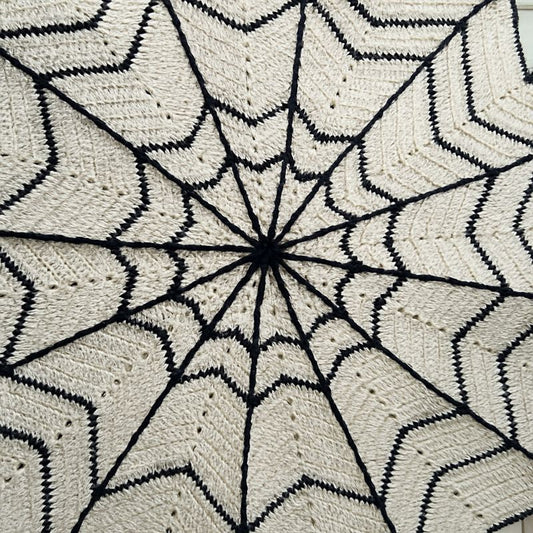 Spider Web Blanket Crochet Pattern