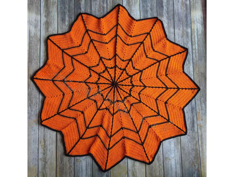 Spider Web Blanket Crochet Pattern