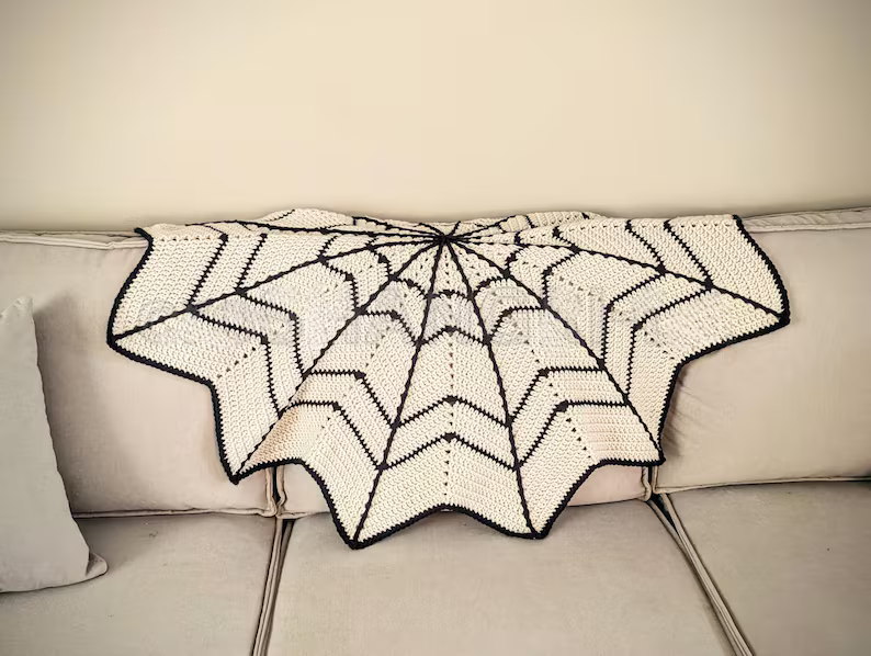 Spider Web Blanket Crochet Pattern