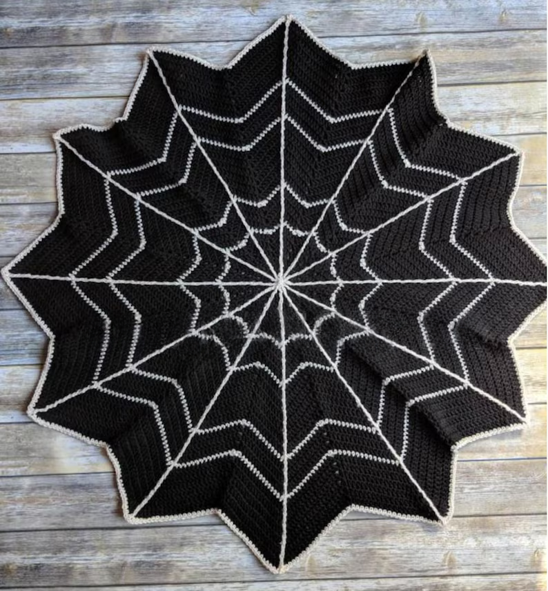 Spider Web Blanket Crochet Pattern