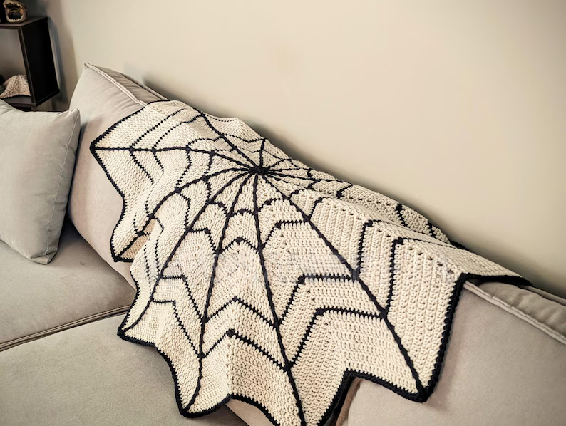 Spider Web Blanket Crochet Pattern