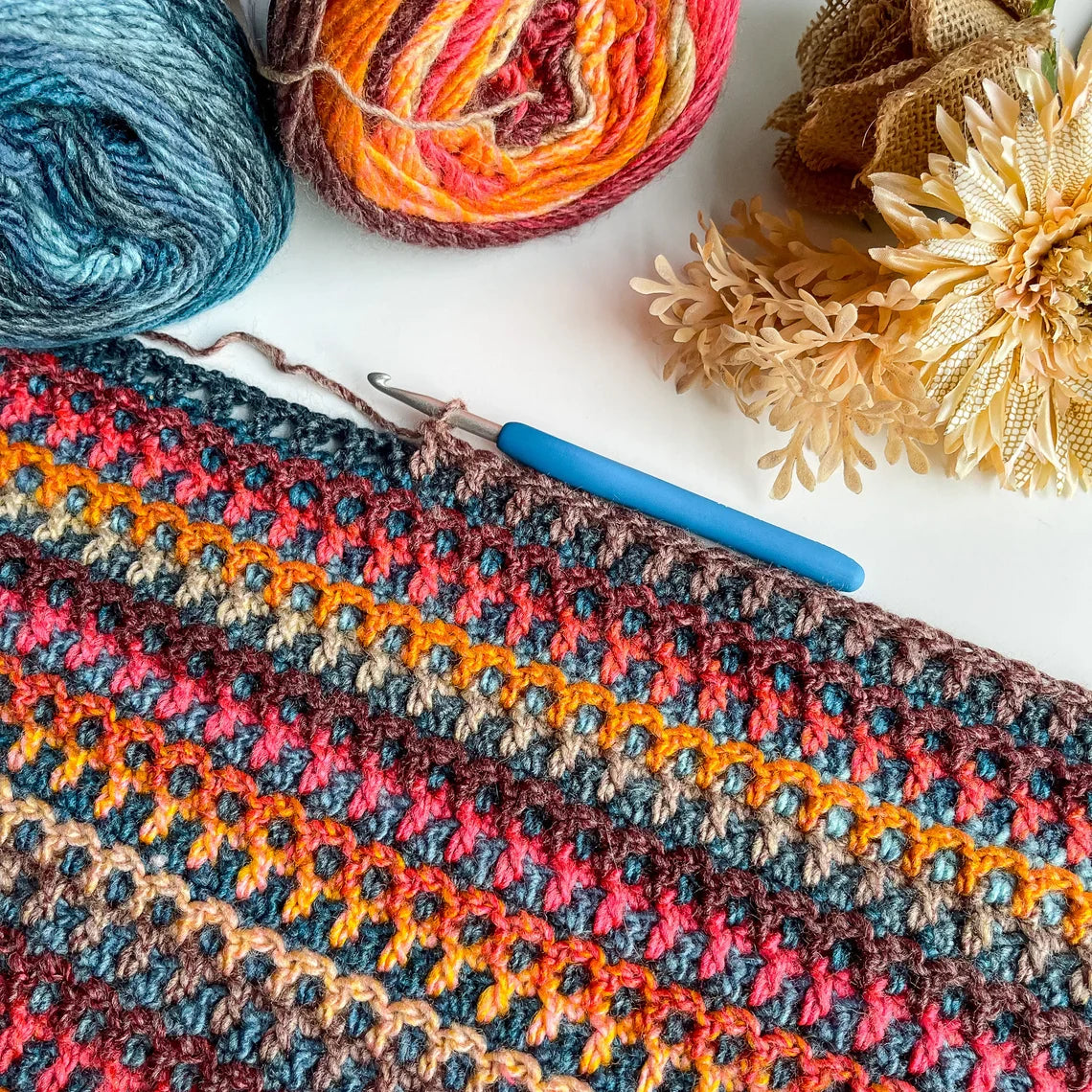 Woven Blanket Crochet Pattern