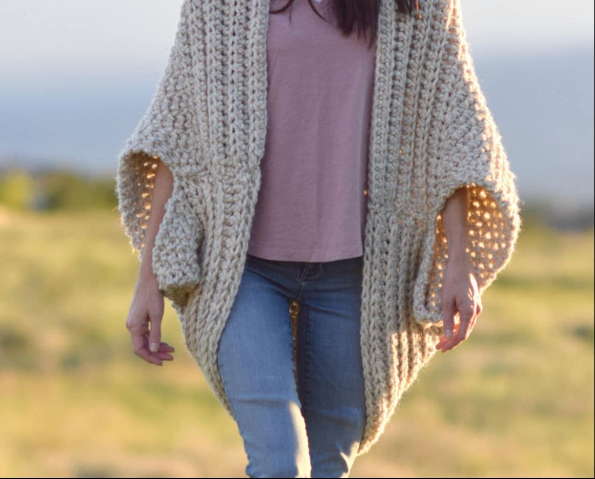 Cocoon Blanket Sweater Crochet Pattern