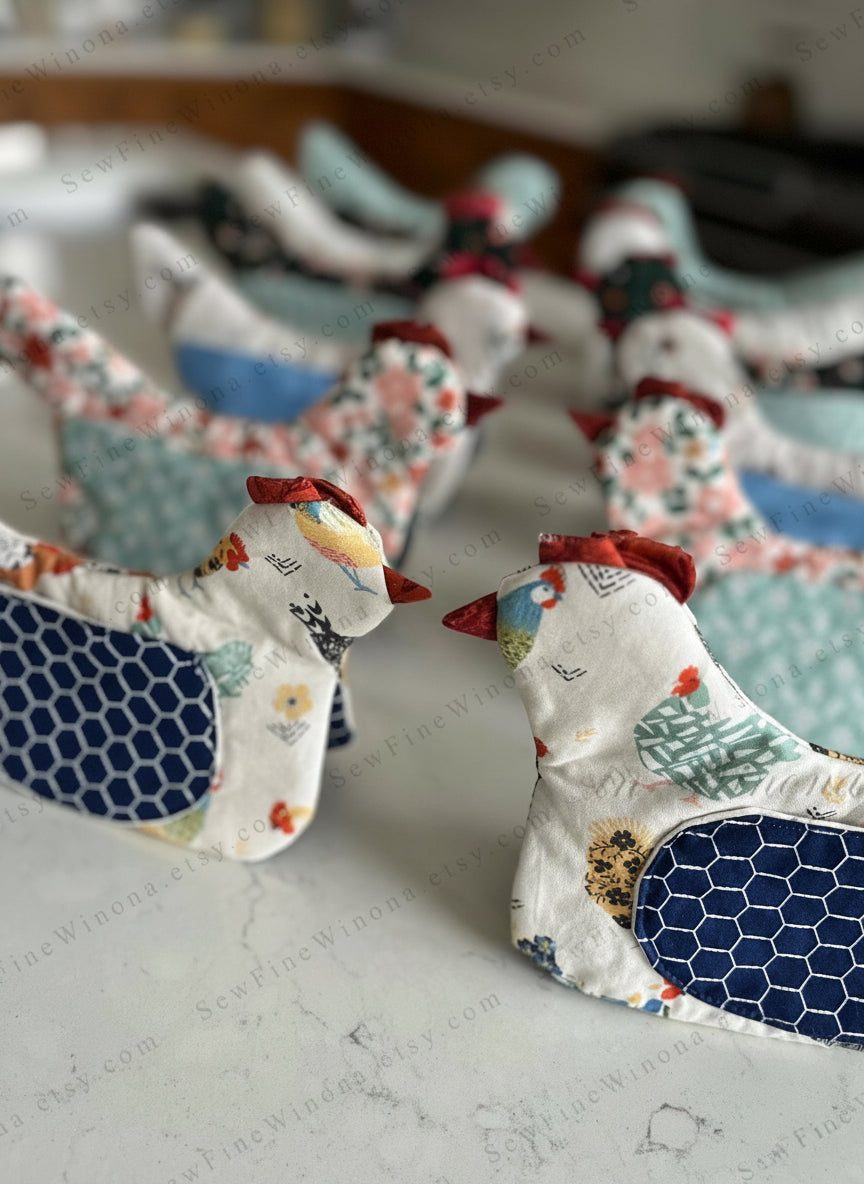 Henrietta Chicken Oven Mitt Sewing Pattern