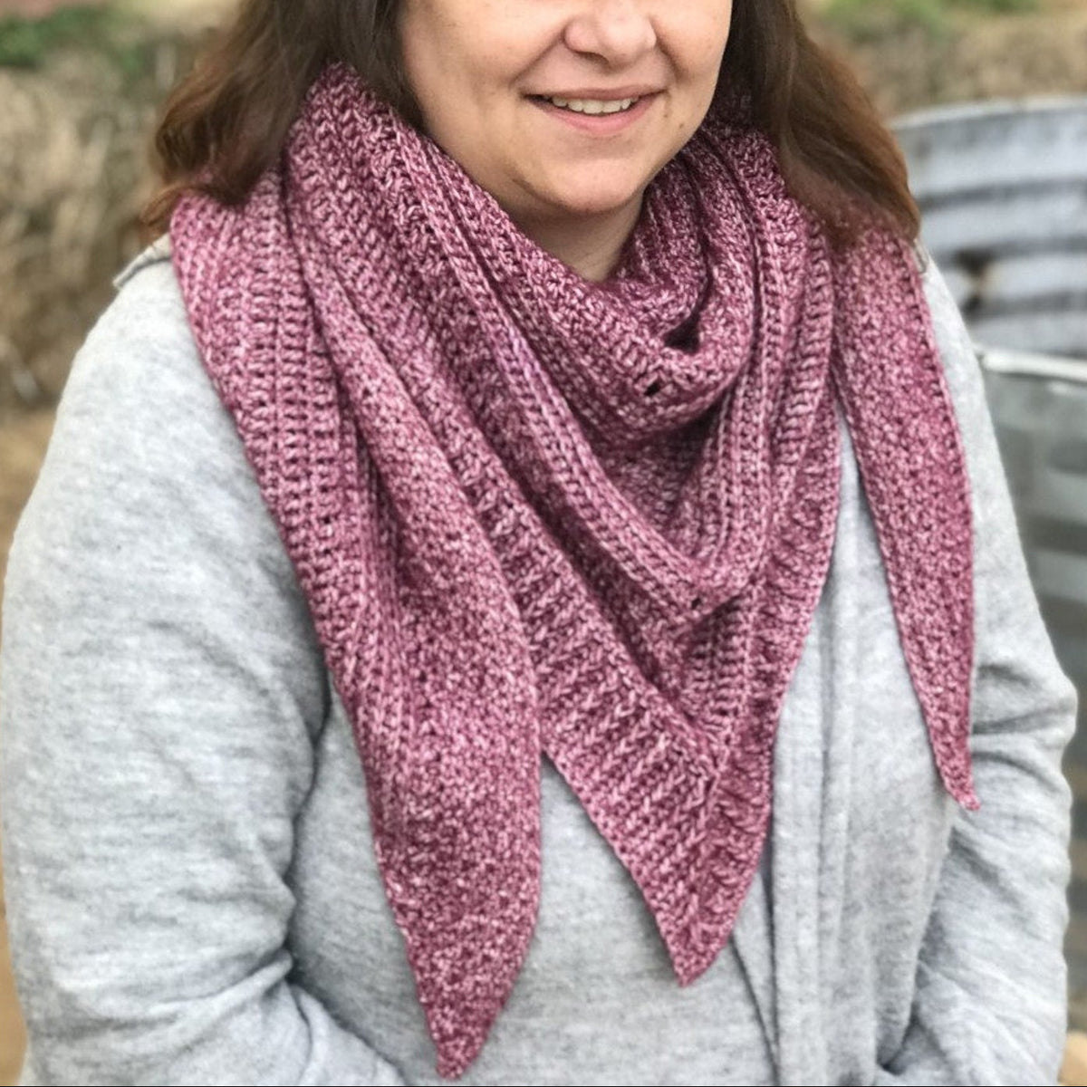 Branch Out Triangle Shawl Crochet Pattern
