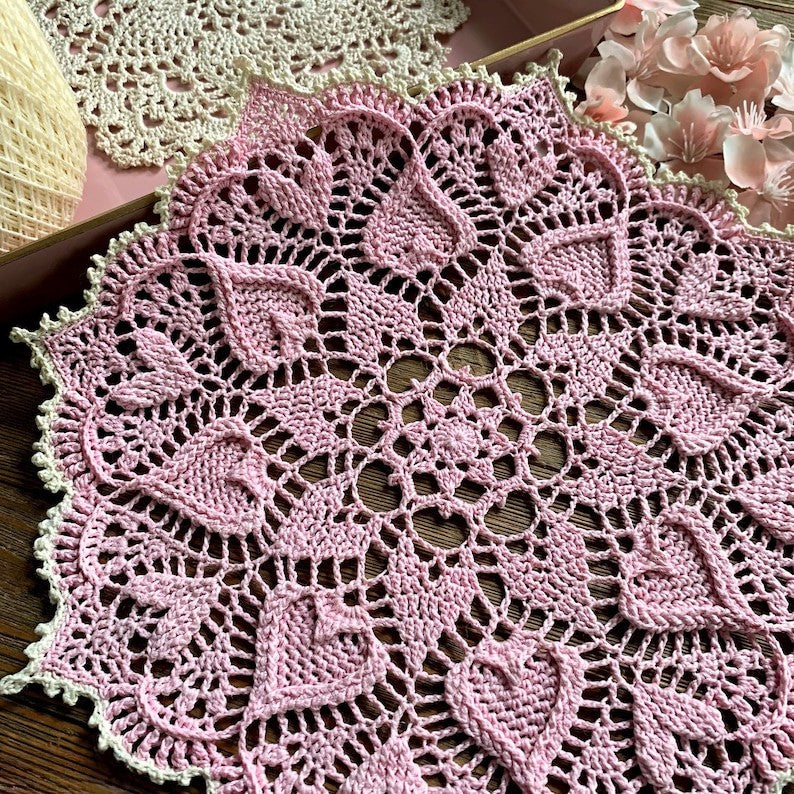 Sweetheart Soiree Crochet Doily Pattern