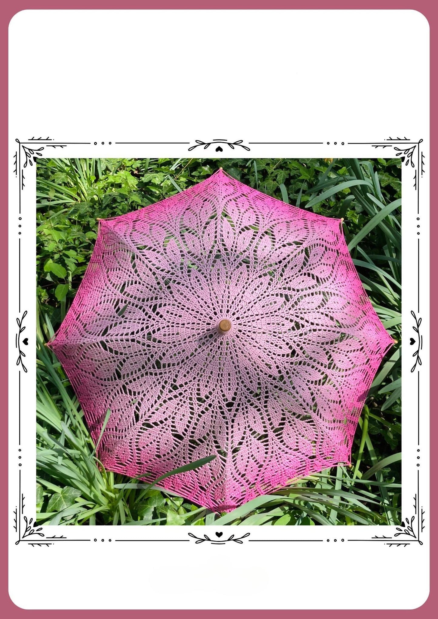 Cherry Blossom Crochet Parasol Pattern