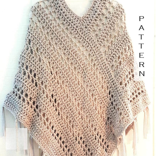 Boho Poncho Crochet Pattern