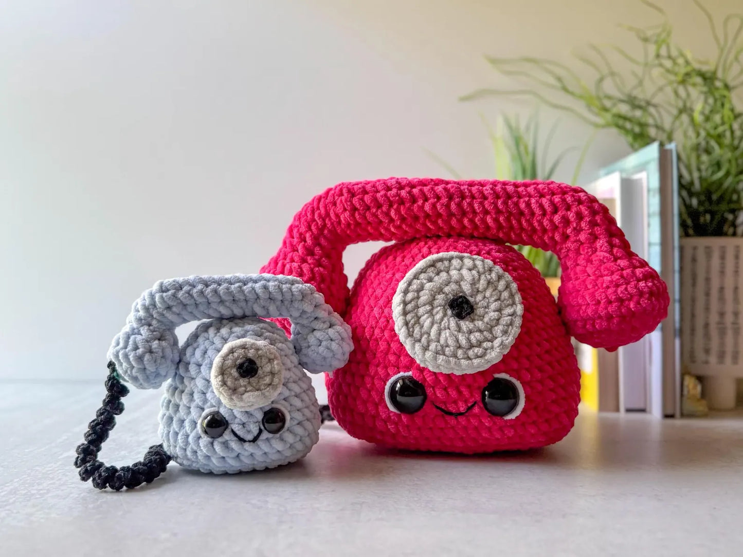 Big and Mini Rotary Phone Crochet Patterns