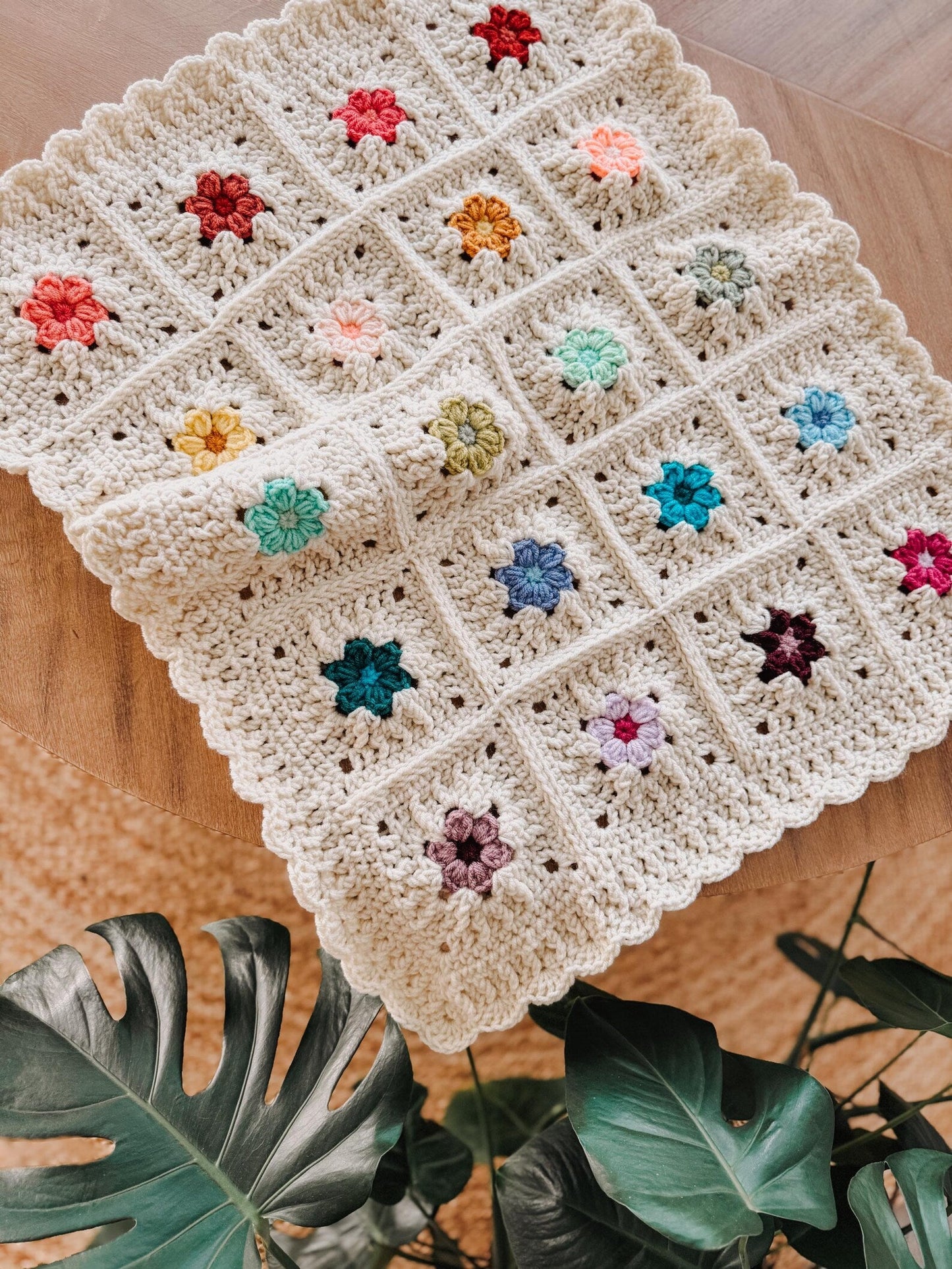 Coastal Bloom Blanket Crochet Pattern