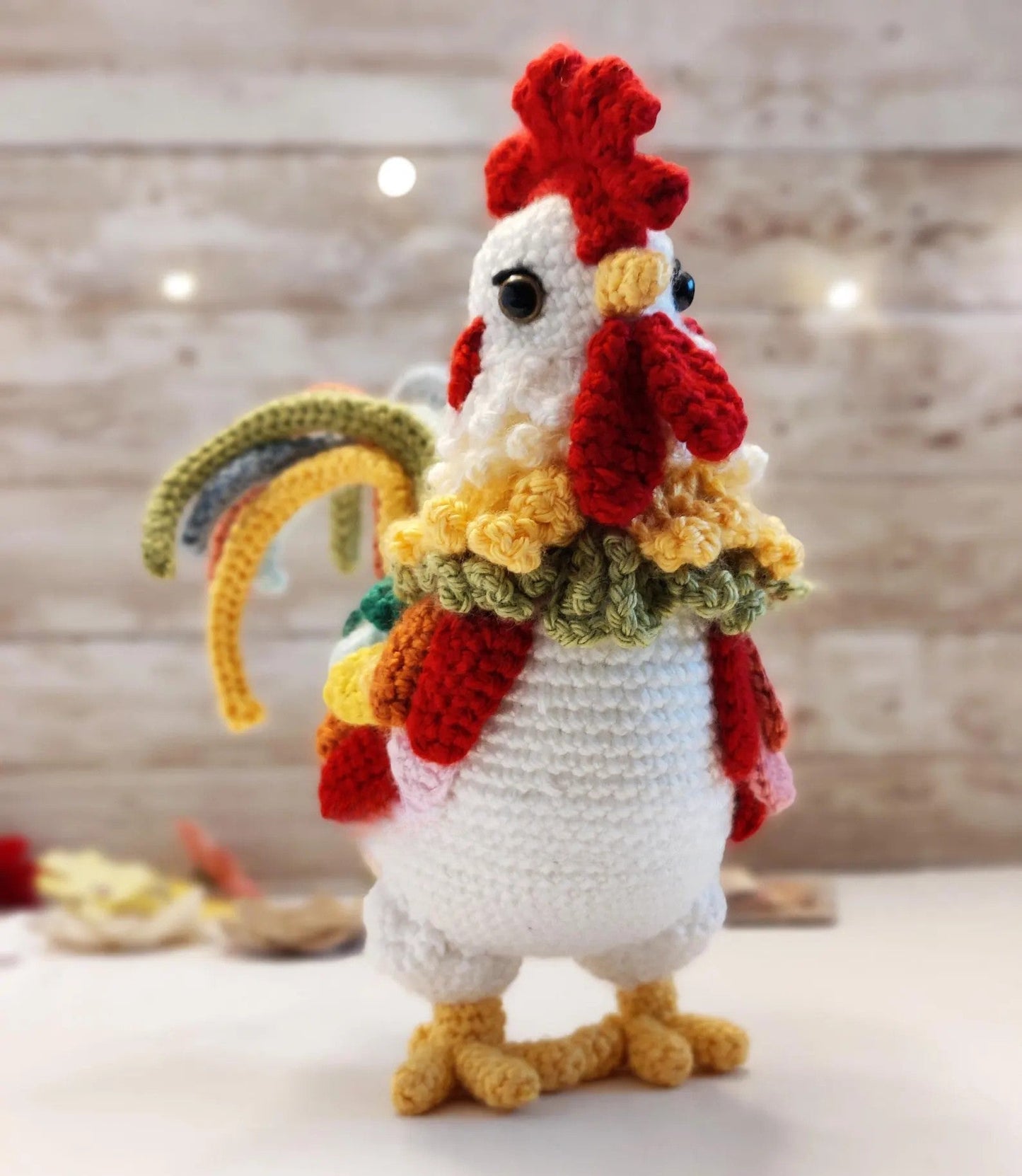 Realistic Colorful Chicken Amigurumi Crochet Pattern