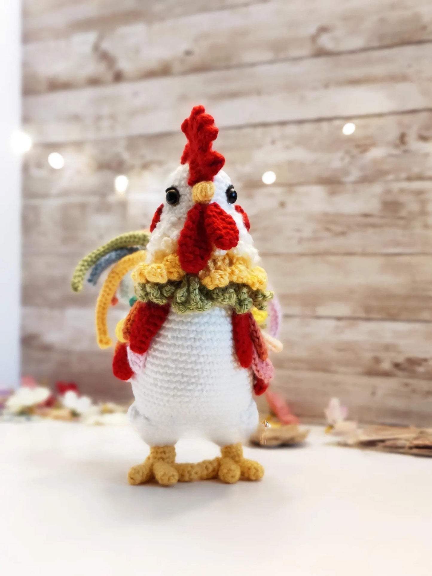 Realistic Colorful Chicken Amigurumi Crochet Pattern