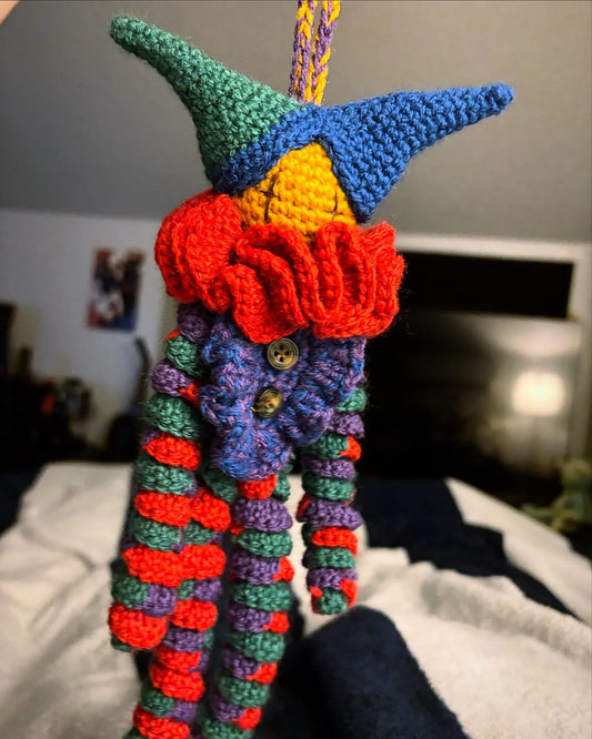 Spiral Clown Keychain Crochet Pattern
