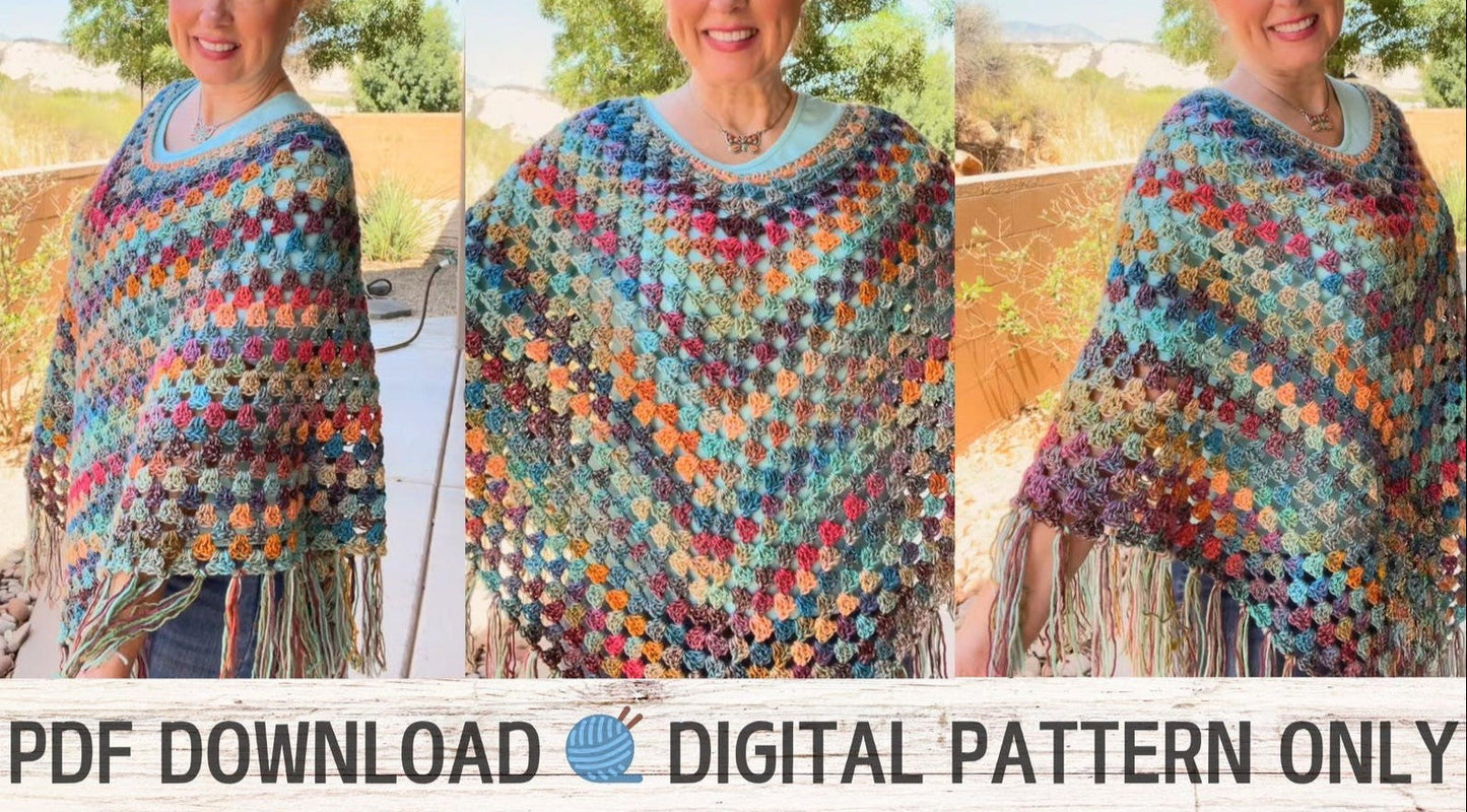 The Easy Peasy Poncho Crochet Pattern
