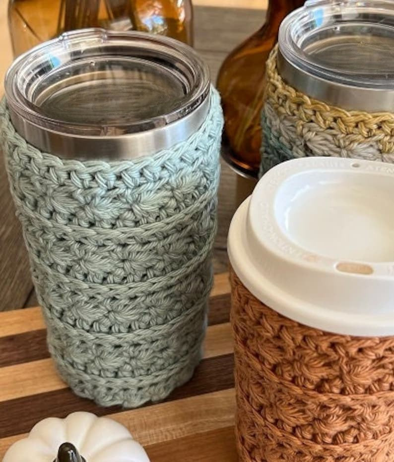 Crochet Mineral Creek Cup Cozy Pattern