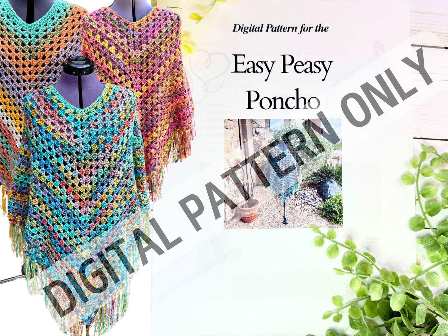 The Easy Peasy Poncho Crochet Pattern