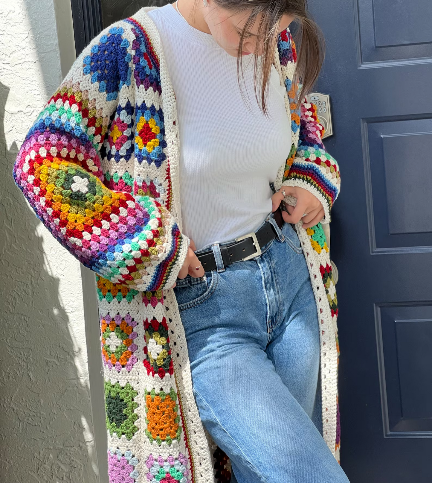Crochet Granny Square Cardigan Pattern