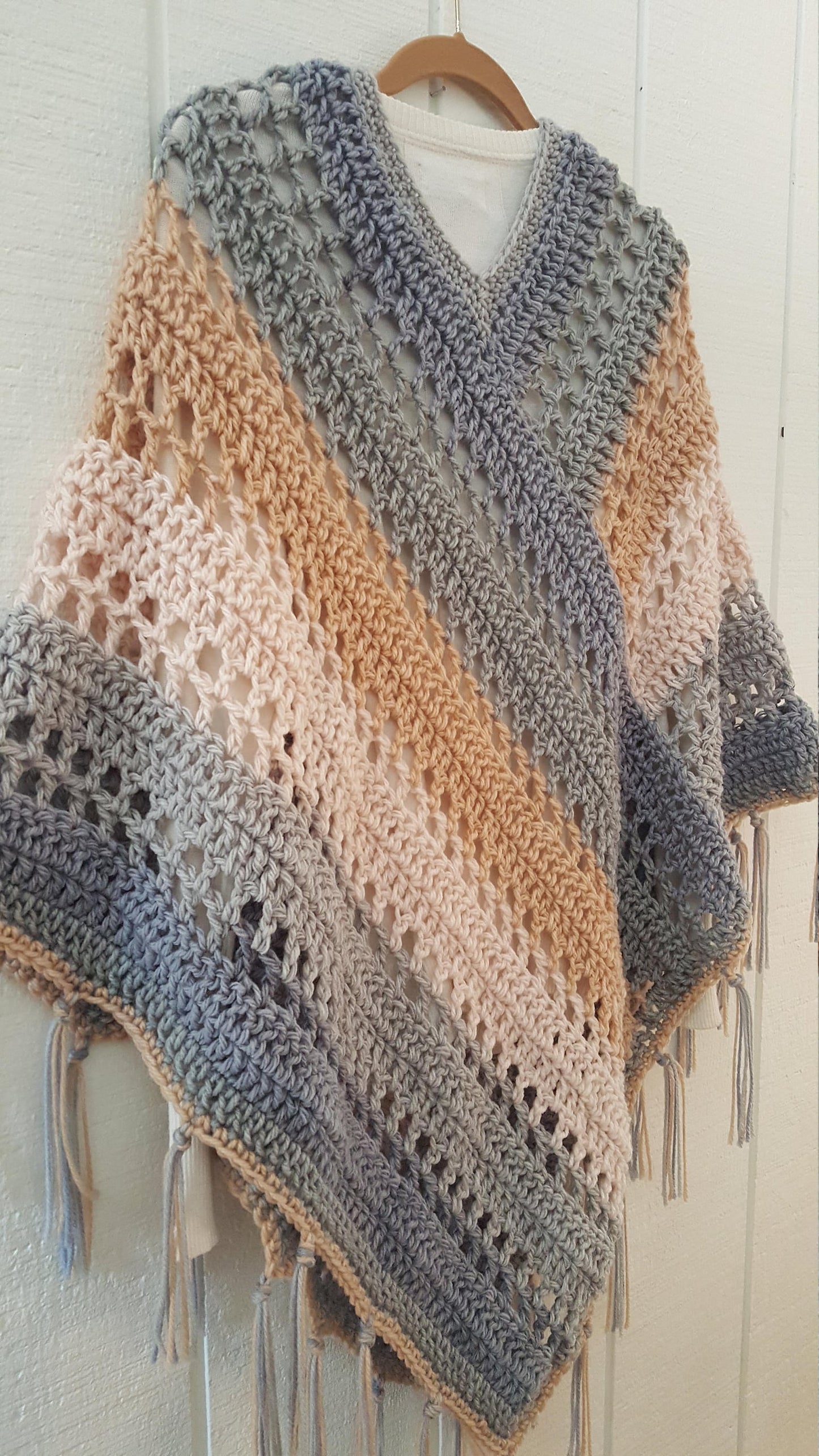 Boho Poncho Crochet Pattern