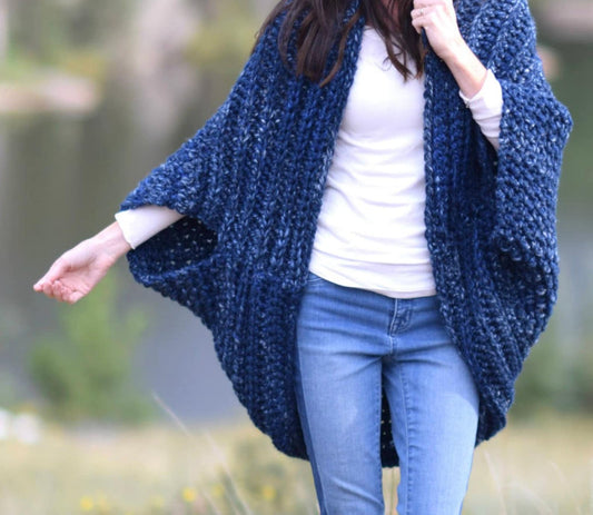 Cocoon Blanket Sweater Crochet Pattern