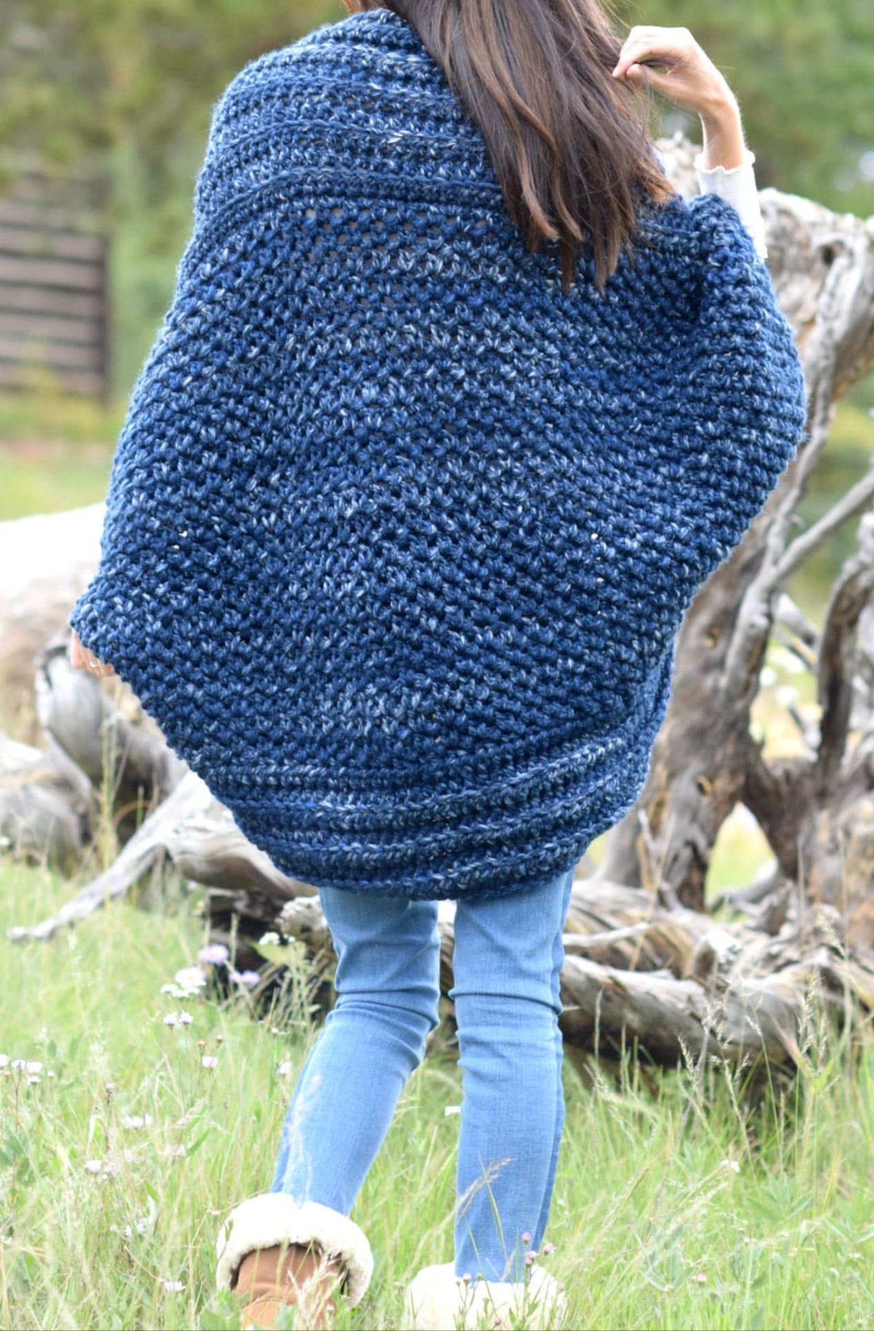 Cocoon Blanket Sweater Crochet Pattern