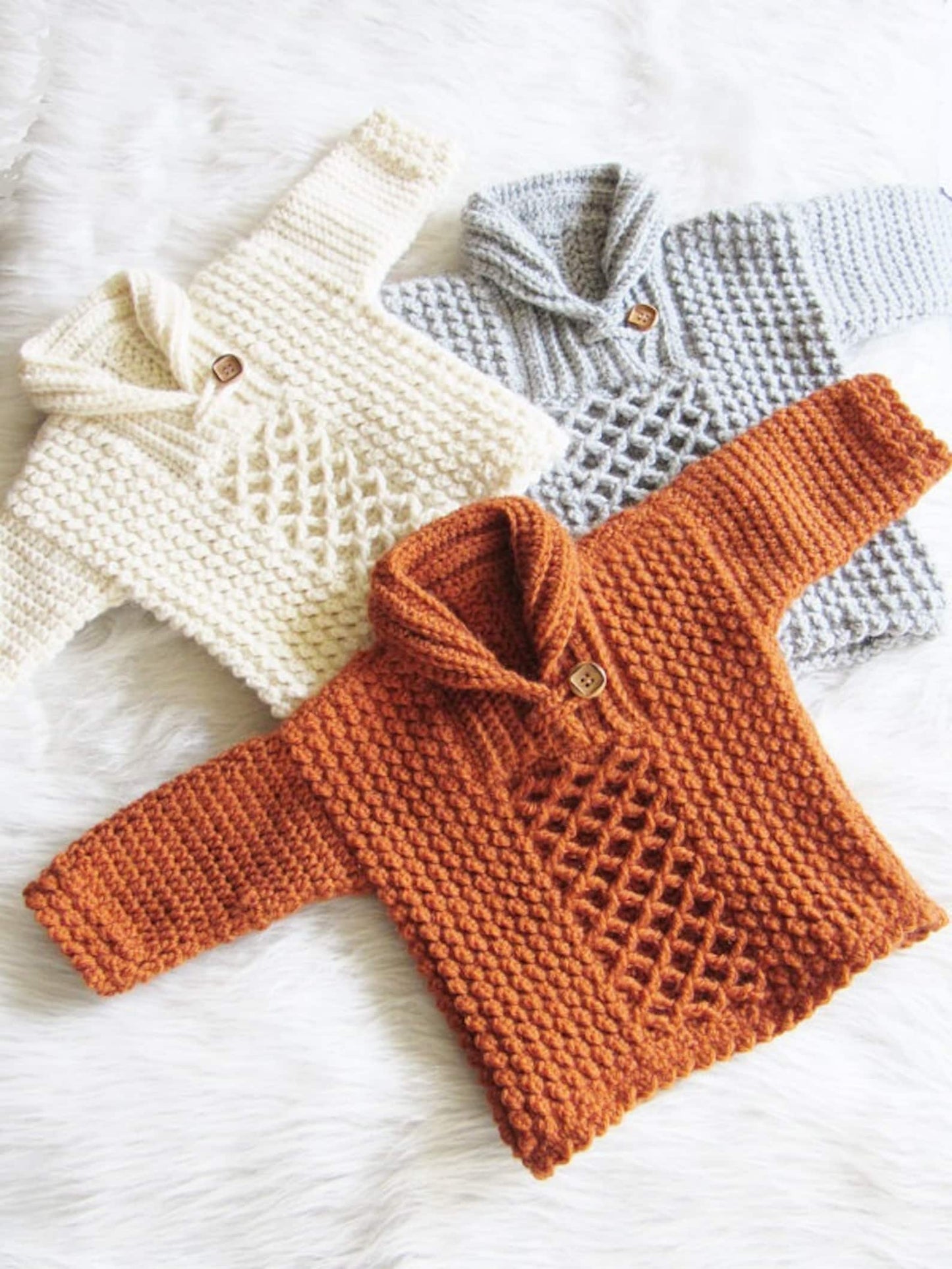 Baby and Toddler Sweater Crochet Pattern