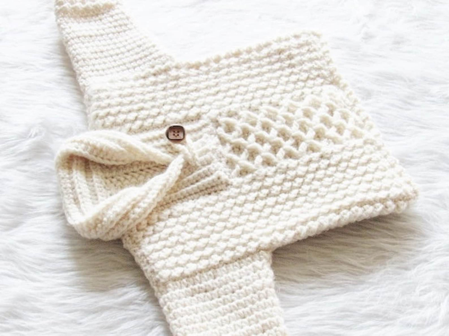 Baby and Toddler Sweater Crochet Pattern