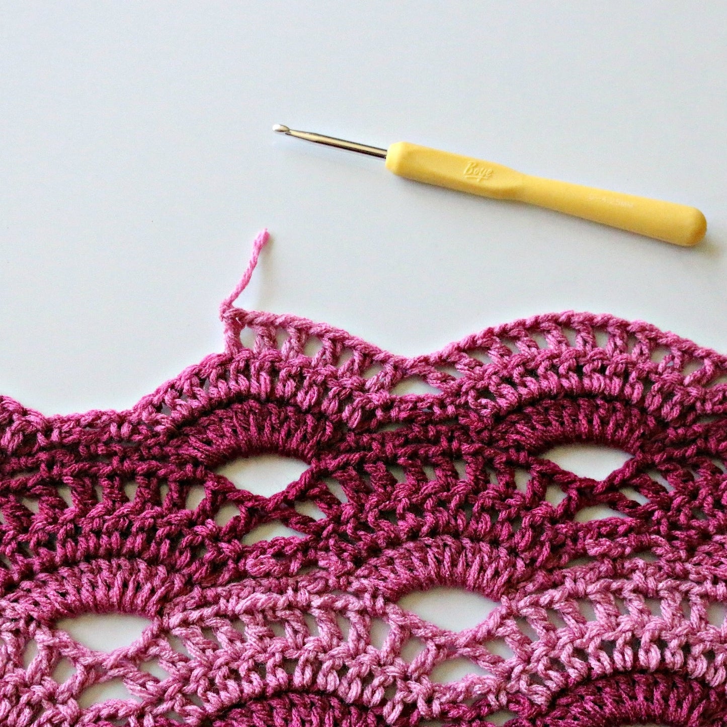 Grandma's German Shells Shawl Crochet Pattern