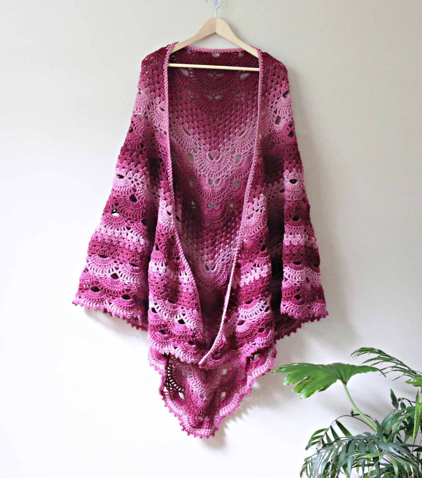 Grandma's German Shells Shawl Crochet Pattern