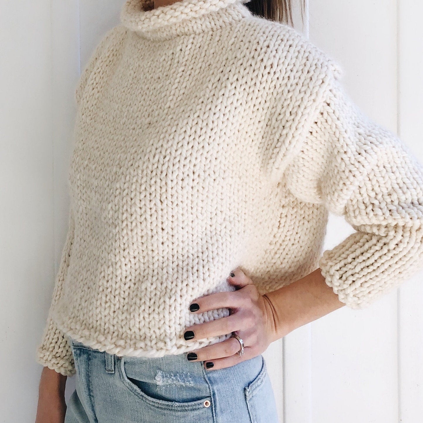 Easy Sweater Jumper Knitting Pattern