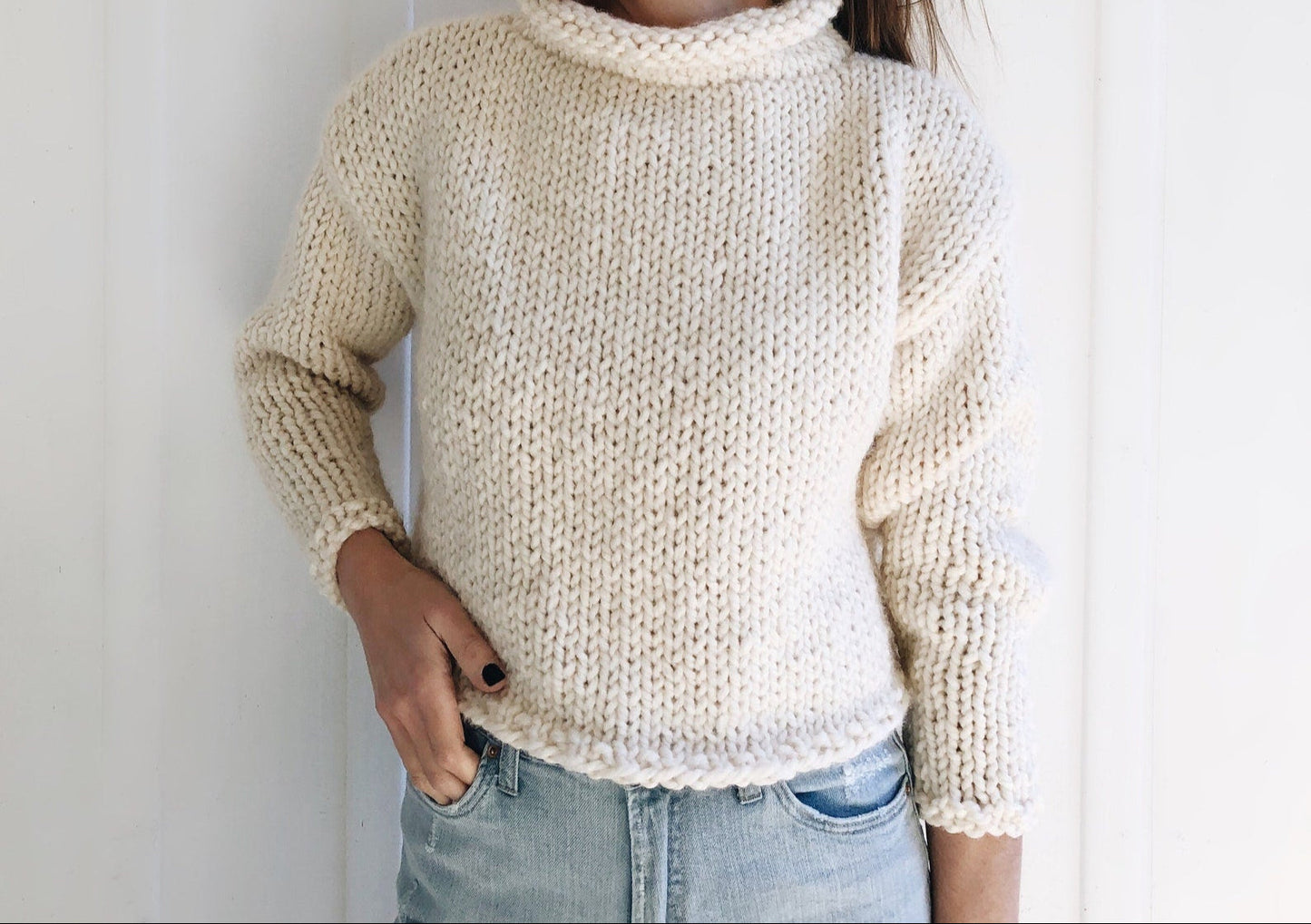 Easy Sweater Jumper Knitting Pattern