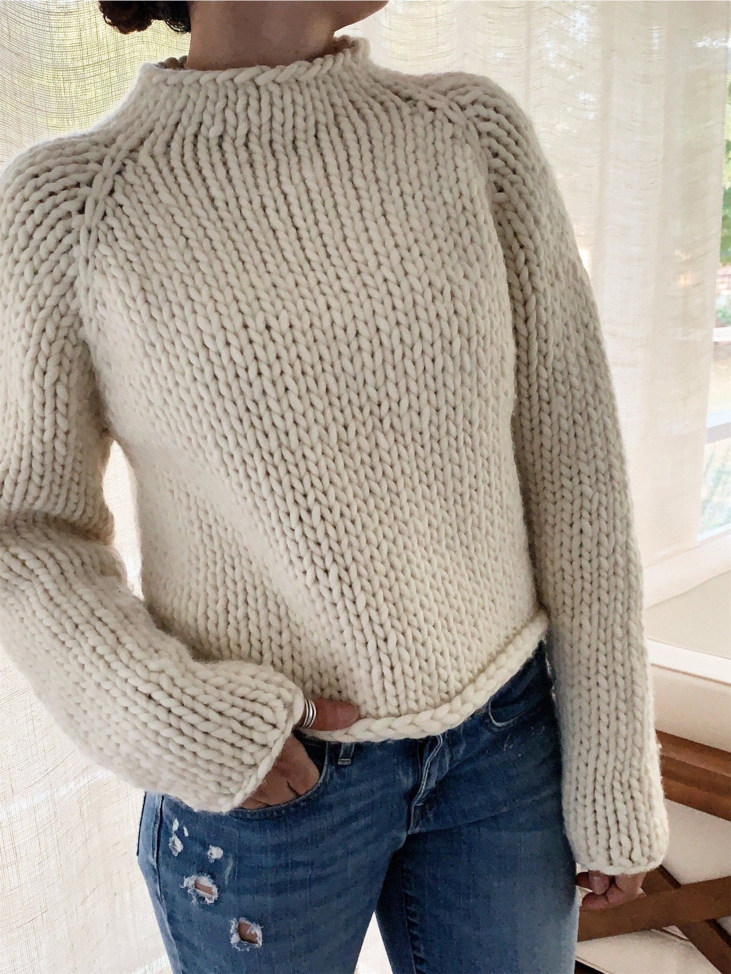 Beginner Friendly Chunky Sweater Knitting Pattern