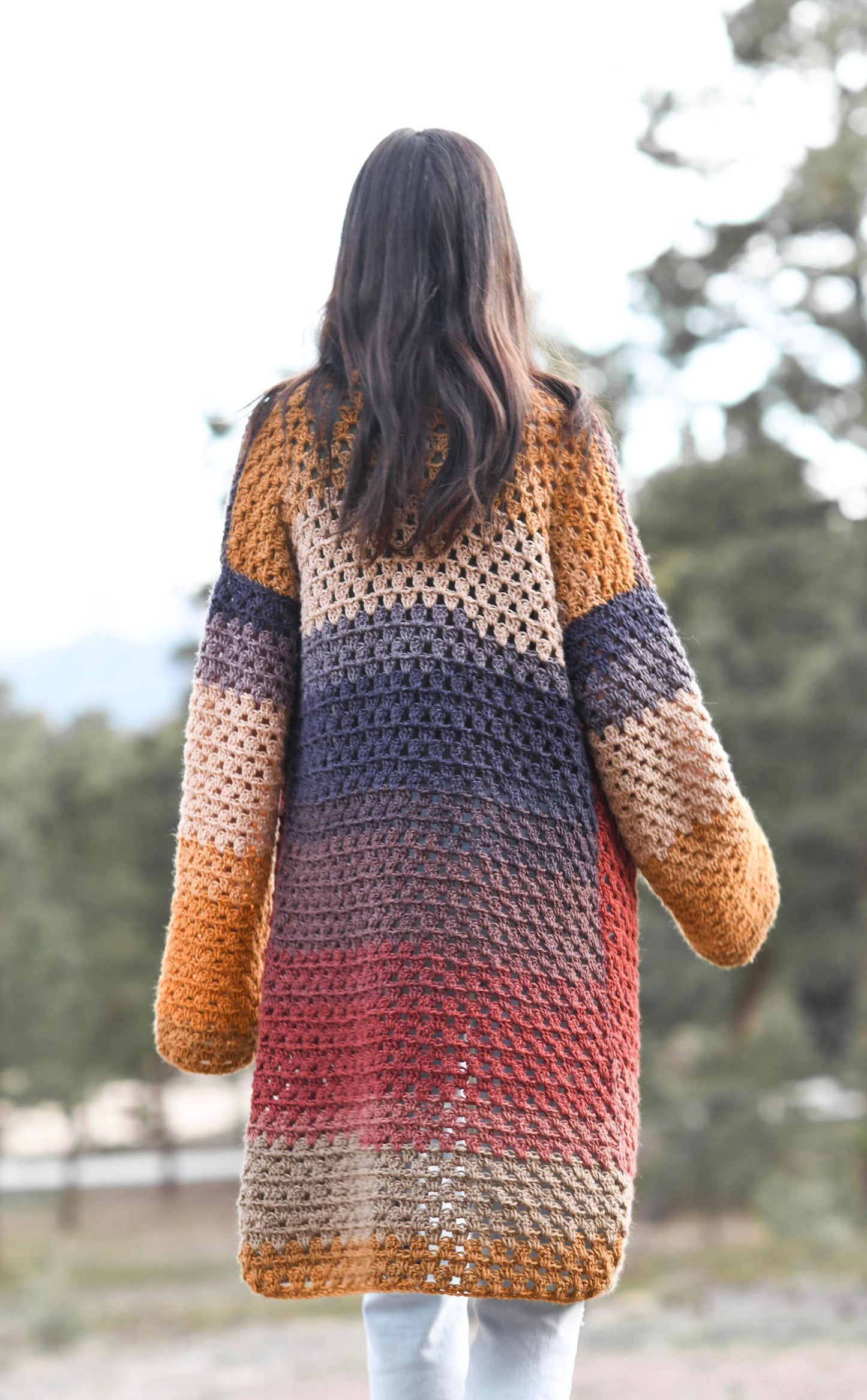 Endless Eyelets Cardigan Crochet Pattern