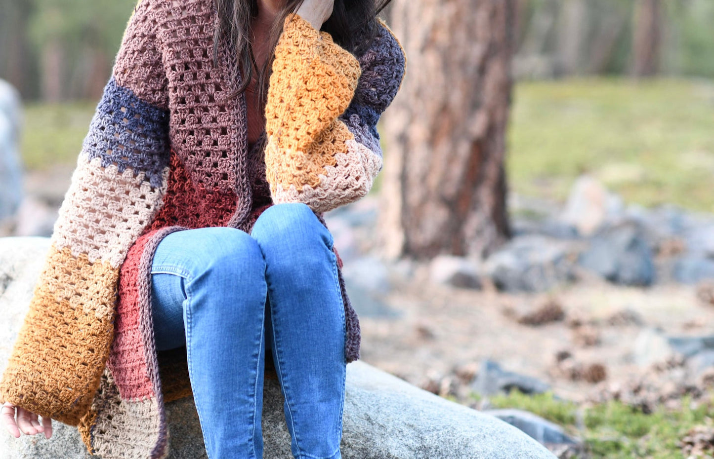 Endless Eyelets Cardigan Crochet Pattern