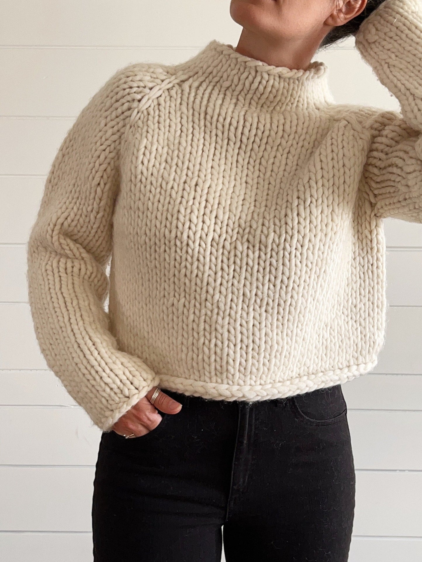 Beginner Friendly Chunky Sweater Knitting Pattern