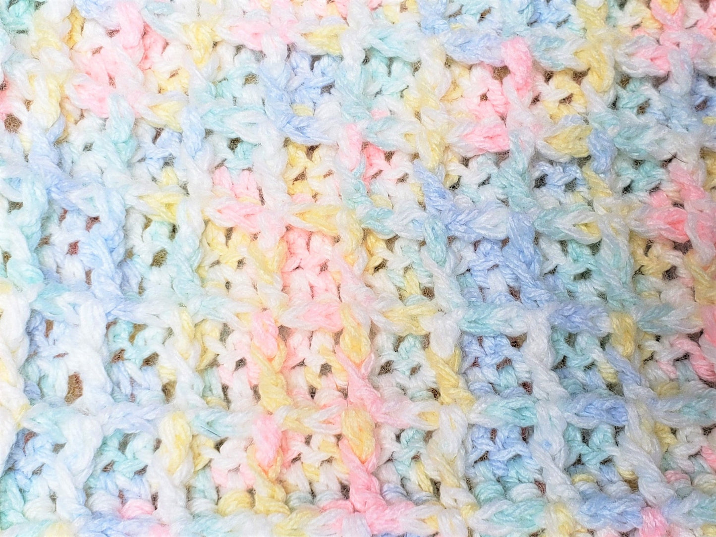 Waffle Stitch Baby Blanket Crochet